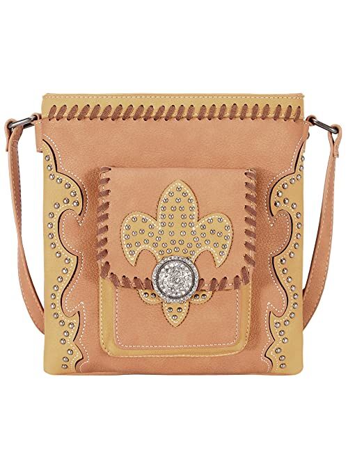 Montana West Western Shoulder Bag for Women Satchel Vegan Leather Western Purses Handbag