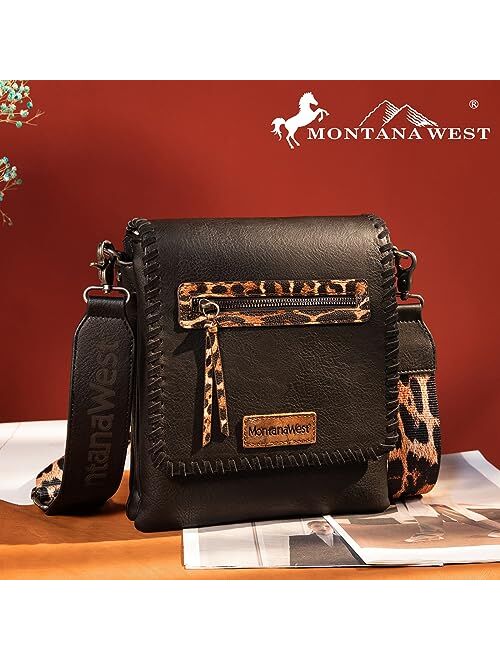 Montana West Crossbody Bags for Women with Dual Compartments Western Crossbody Purse