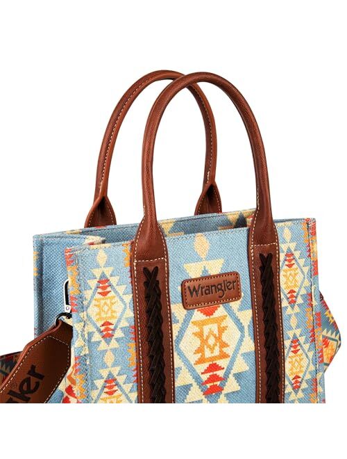 Montana West Wrangler Aztec Tote Bag for Women Boho Shoulder Purses and Handbags Set