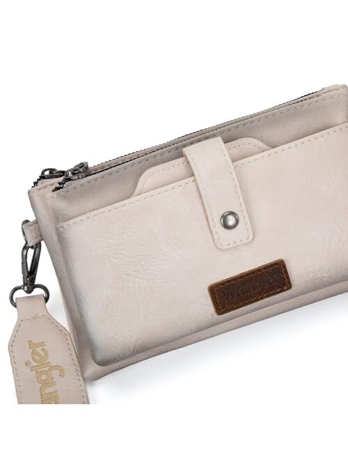 Montana West Wrangler Crossbody Bags for Women Multi-function Card Wallet with Double Layer Purse