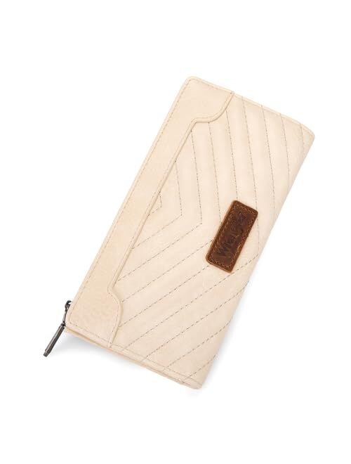 Montana West Wrangler Minimalist Wallet for Women Credit Card Wallet Ladies Travel Wallet Billeteras de Mujer Card Cases & Money Organizers with Smooth Zippers Coffee WG1