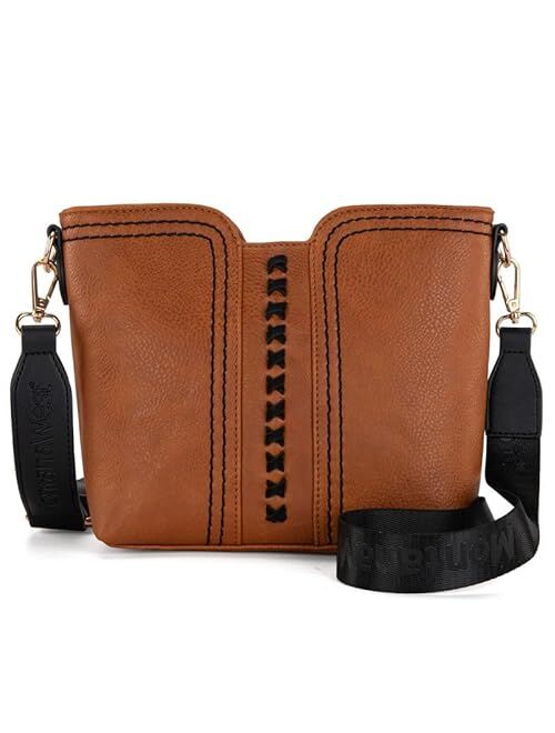 Montana West Crossbody bags for Women Cross Body Purses Small Shoulder Handbags with Wide Guitar Strap