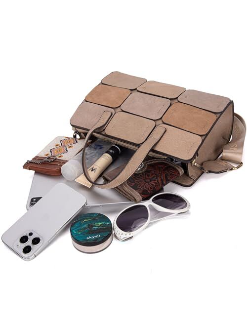 Montana West Leather Satchel Bag Tote HandBag Shoulder Purse for Women Crossbody Bag