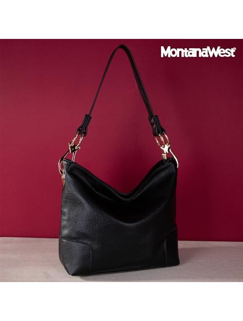 Montana West Hobo Bags for Women Top Handle Satchel Shoulder Purse Bucket Handbag