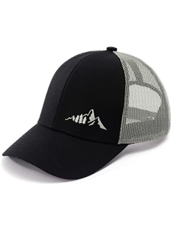 Tough Headwear Hats for Men - Trucker Hat Men - Mesh Hats for Men - Snap Back Hats for Men - Trucker Caps Embroidered & Badge