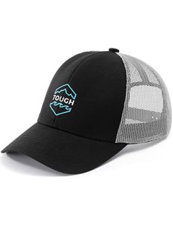 Tough Headwear Hats for Men - Trucker Hat Men - Mesh Hats for Men - Snap Back Hats for Men - Trucker Caps Embroidered & Badge