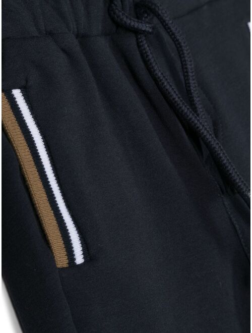 Patachou stripe-detail drawstring track pants