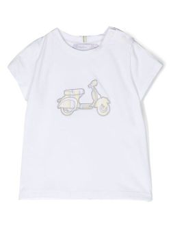 motorcycle-patch T-shirt