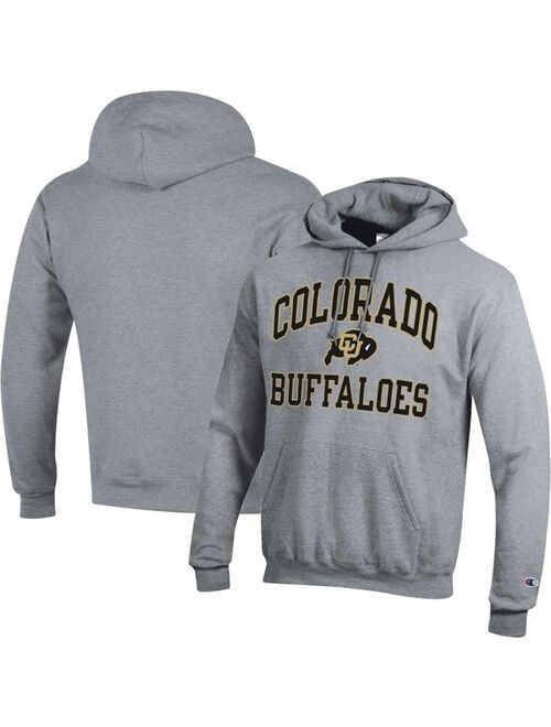 Men's Champion Heather Gray Colorado Buffaloes High Motor Pullover Hoodie