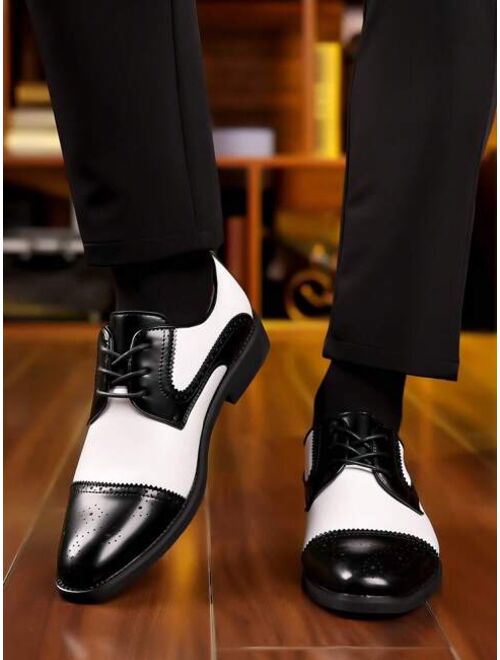 Shein 1 Pair Men's Fashionable Casual Formal Shoes
