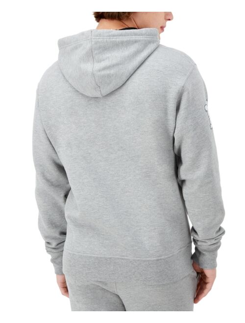 CHAMPION Men's Powerblend Standard-Fit Logo-Print Fleece Hoodie