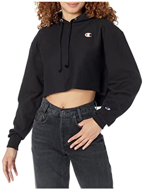 Champion Women's Cropped Pullover Hoodie, Reverse Weave Cropped Hooded Sweatshirt, Our Best Cropped Hoodies for Women