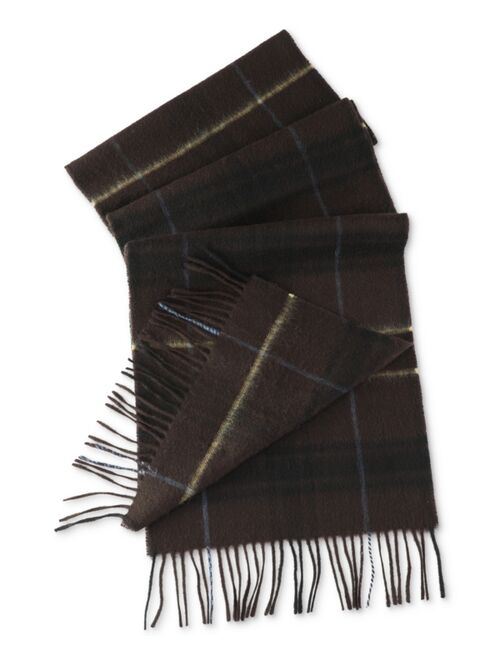 CLUB ROOM Men's Plaid Cashmere Scarf, Created for Macy's