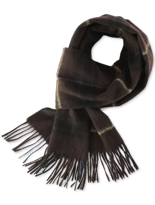 CLUB ROOM Men's Plaid Cashmere Scarf, Created for Macy's