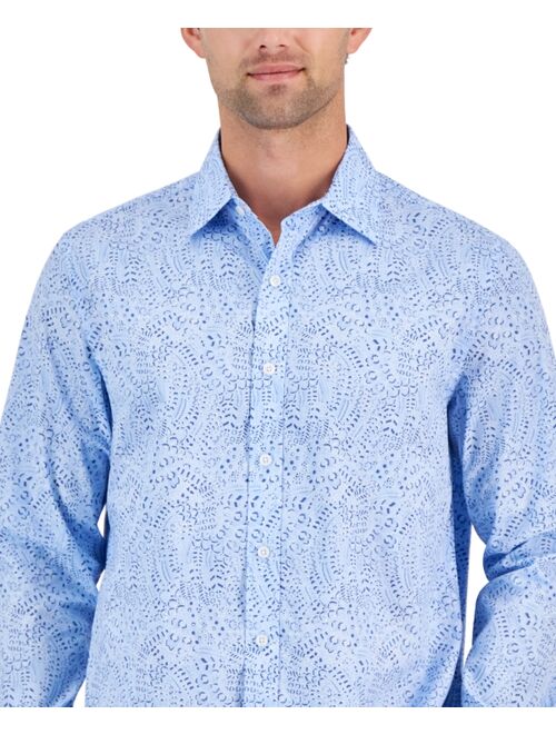 CLUB ROOM Men's Deja Paisley-Print Shirt, Created for Macy's