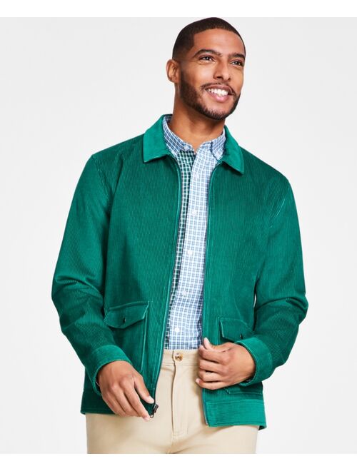 CLUB ROOM Men's Regular-Fit Full-Zip Corduroy Shirt Jacket, Created for Macy's