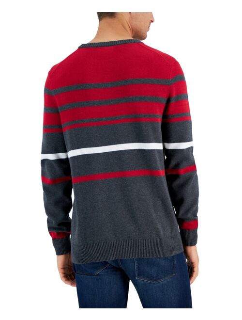 CLUB ROOM Men's Vary Striped Sweater, Created for Macy's
