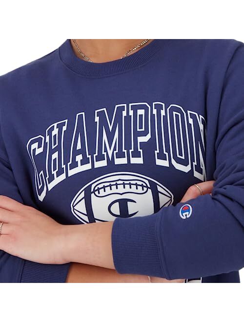 Champion Women's Sweatshirt, Powerblend, Fleece Crewneck, Warm Sweatshirt for Women, Graphic