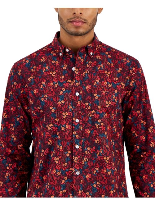 CLUB ROOM Men's Sasha Floral-Print Shirt, Created for Macy's