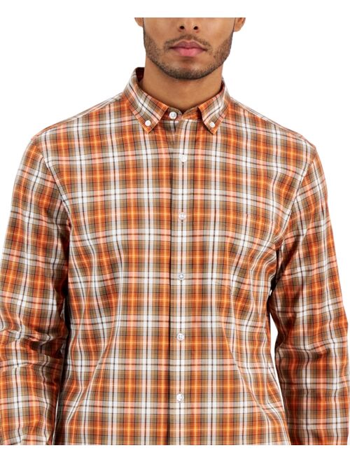 CLUB ROOM Men's Salle Plaid Shirt, Created for Macy's