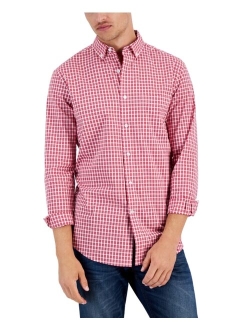 Men's Merk Stretch Long Sleeve Poplin Button-Down Shirt, Created for Macy's