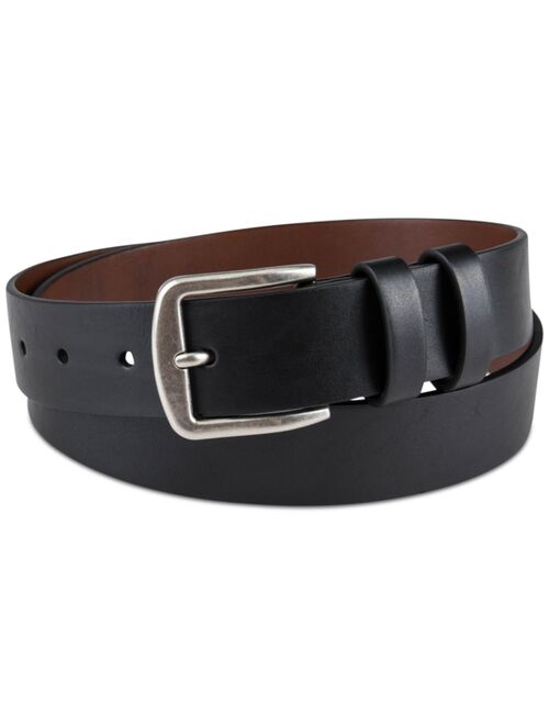 CLUB ROOM Men's Burnished-Edge Belt, Created for Macy's