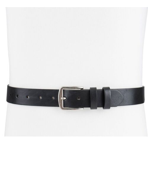 CLUB ROOM Men's Burnished-Edge Belt, Created for Macy's