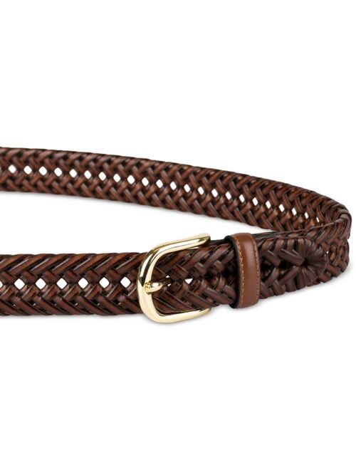 CLUB ROOM Men's Hand-Laced Braided Belt, Created for Macy's