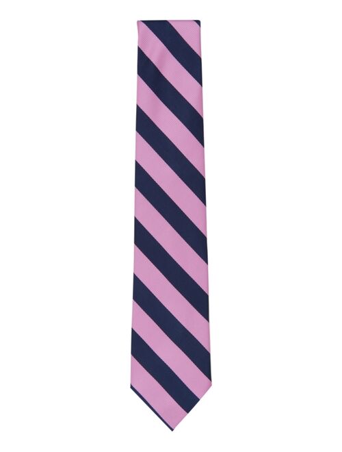 CLUB ROOM Men's Classic Stripe Tie, Created for Macy's