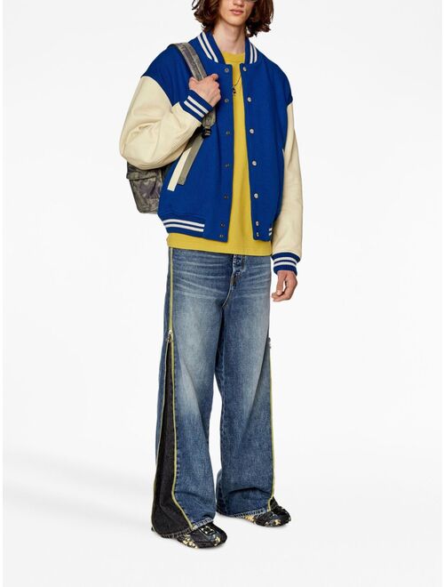 Diesel L-Franz colour-block bomber jacket