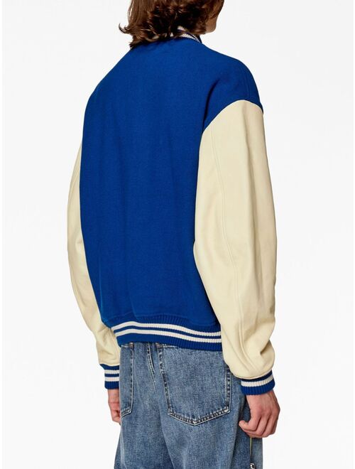 Diesel L-Franz colour-block bomber jacket