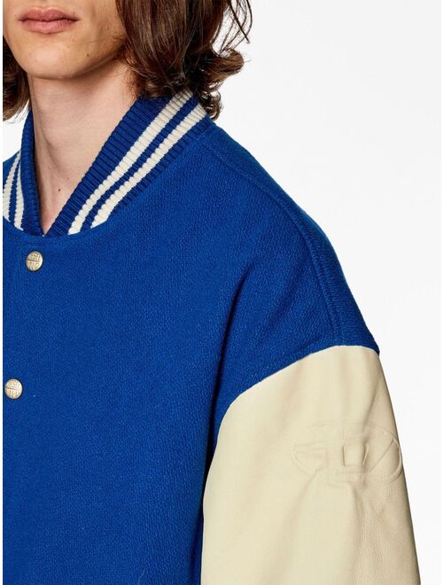 Diesel L-Franz colour-block bomber jacket