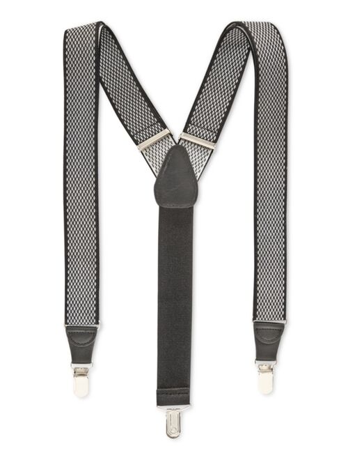 CLUB ROOM Men's Diamond Print Suspenders, Created for Macy's