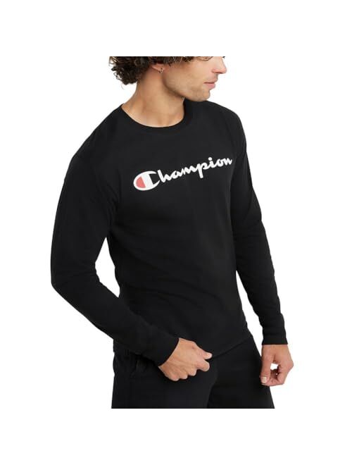 Champion Men's Long Sleeve T-shirt, Classic T-shirt for Men (Reg. Or Big & Tall)