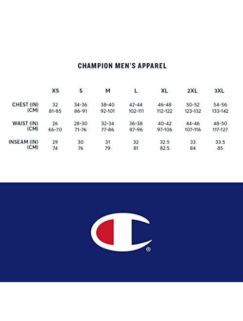 Champion Men's Sweatshirt, Fleece Hoodie for Men, Iconic 'C' Logo and Champion Script