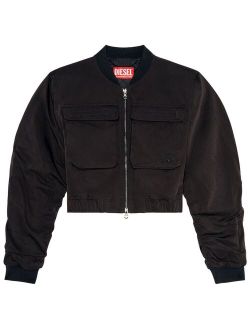 cropped bomber jacket