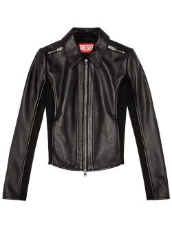 L-Sask leather biker jacket