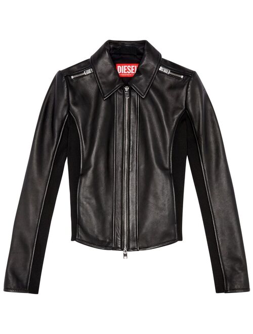 Diesel L-Sask leather biker jacket