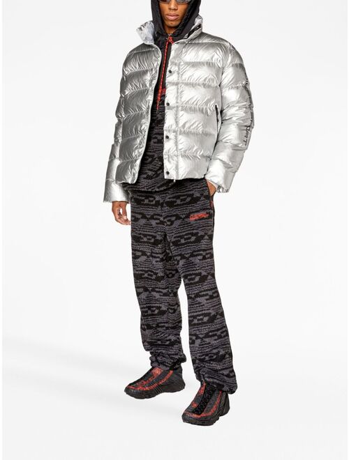 Diesel metallic puffer jacket