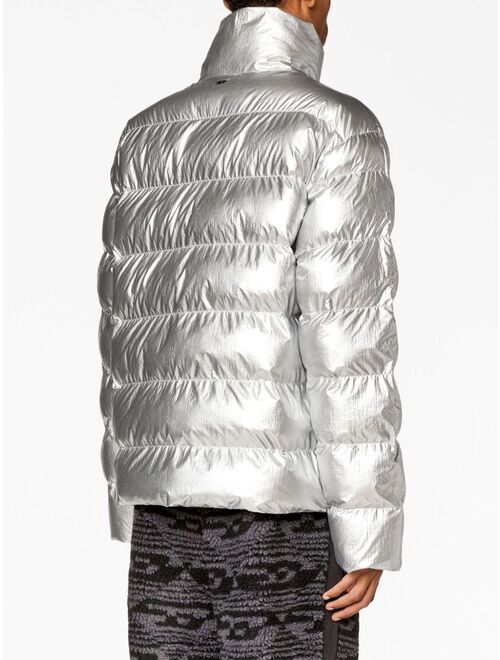Diesel metallic puffer jacket