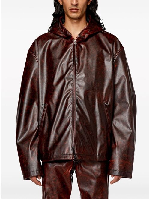 Diesel zipped hooded jacket