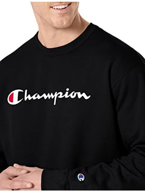 Champion Men's Sweatshirt, Powerblend, Fleece Midweight Crewneck Sweatshirt (Reg. Or Big & Tall)