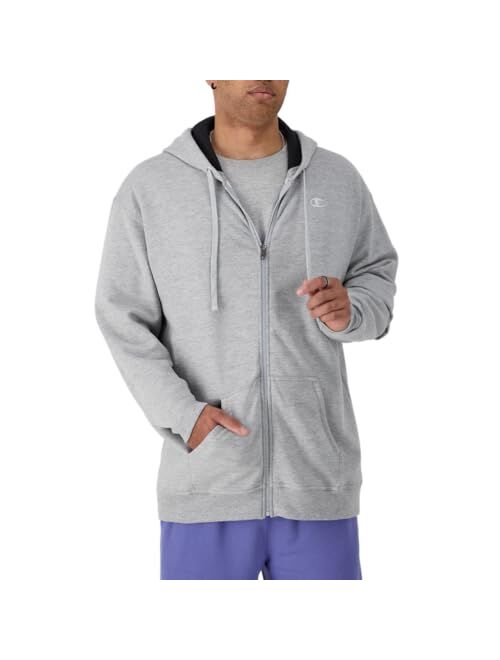 Champion Men's Zip-Up Hoodie, Powerblend, Zip-Up Hoodie Sweatshirt for Men (Reg. or Big & Tall)