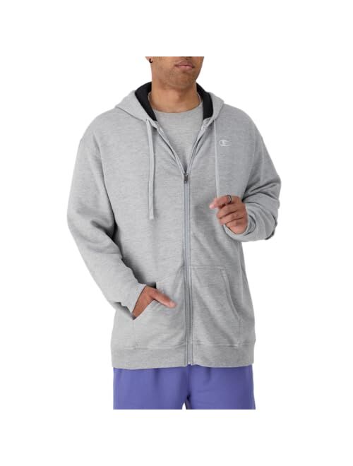 Champion Men's Zip-Up Hoodie, Powerblend, Zip-Up Hoodie Sweatshirt for Men (Reg. or Big & Tall)