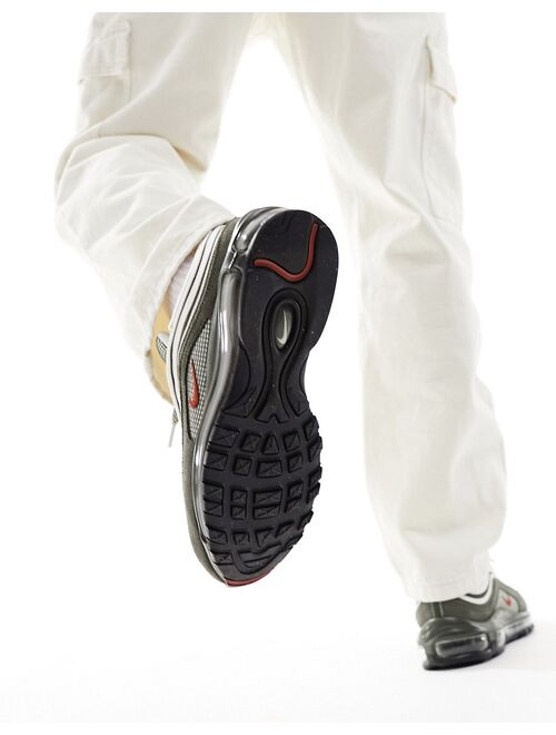 Nike Air Max 97 sneakers in gray and khaki