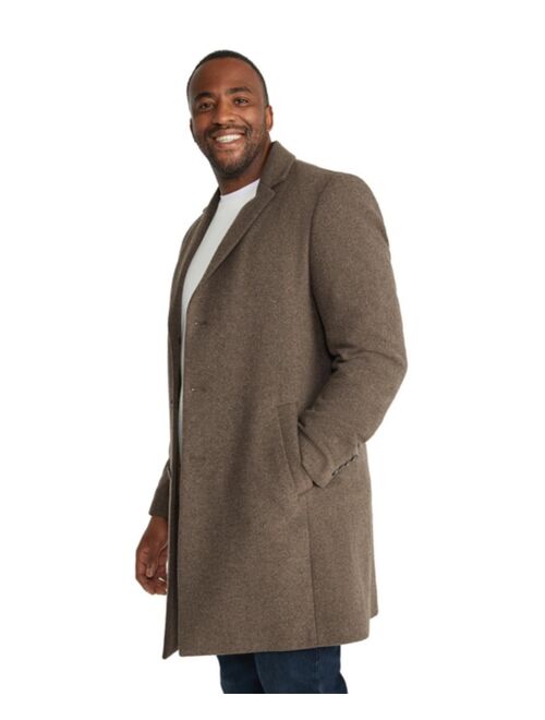 JOHNNY BIGG Men's Big & Tall Kempton Wool Overcoat