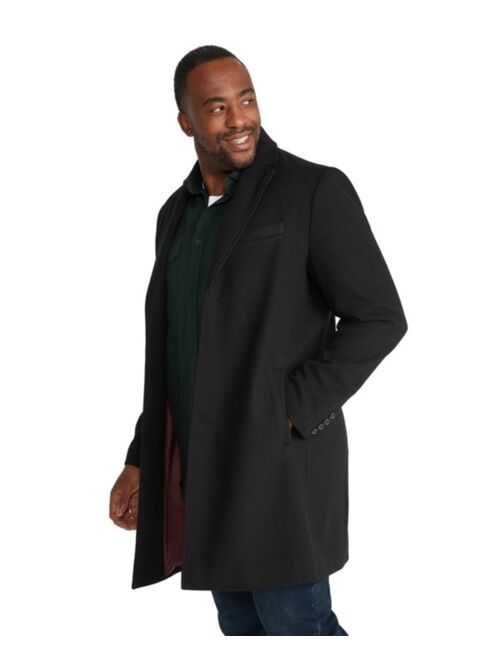 JOHNNY BIGG Men's Big & Tall Brentford Wool Overcoat