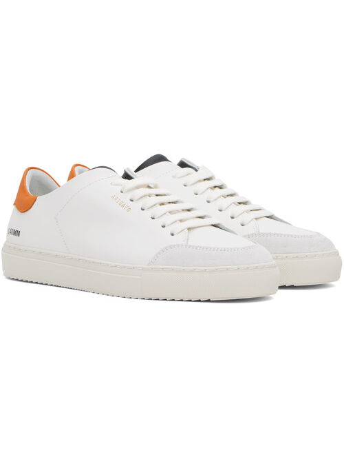 Axel Arigato White & Orange Clean 90 Triple Sneakers