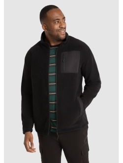 Men's Big & Tall Microfleece Zip Thru Jacket