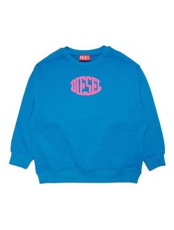 Kids logo-print cotton sweatshirt